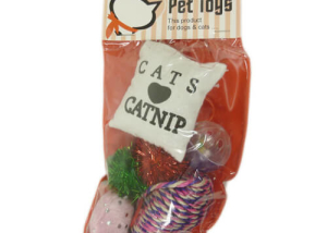 Christmas Cat Stocking Set Toys