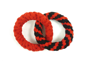 Hand-weaved Ring Dog Toy