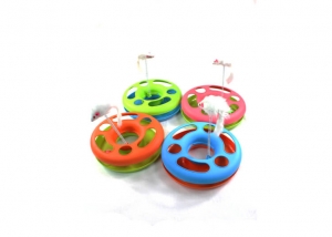 Circle Cat Toy with Rolling Ball and String Mouse