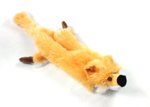 Plush Fox Stuffing Free Soft Dog Toy