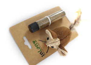 Refillable Plush Mouse with Catnip Toy Set