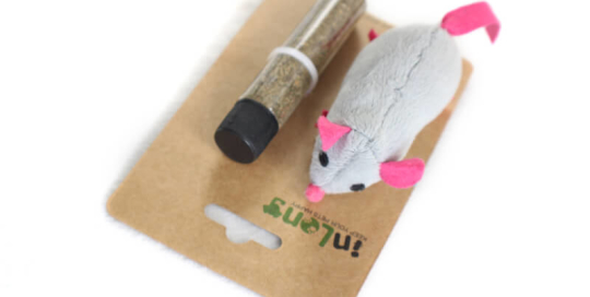 Plush Mouse with Refilled Catnip Toy Set