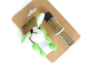 Refillable Plush Bunny with Catnip Toy Set