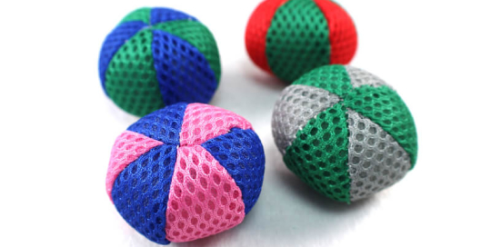 Colorful Mesh Soft Catnip Kitten Toy Ball