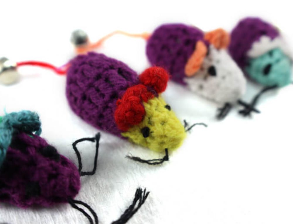 Plush Gray Mouse Cat Toys inLong