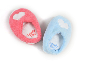 Cute Slippers Soft Plush Squeak Dog Toys