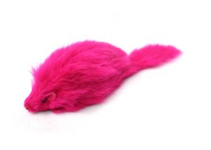 Bright Furry Long Hair Mouse Cat Toys