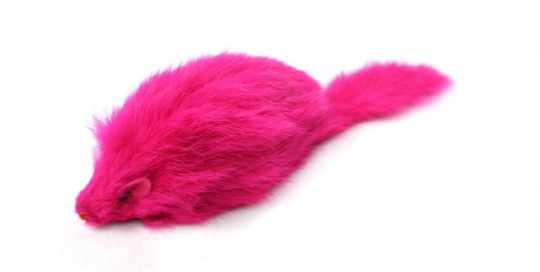 Bright Furry Long Hair Mouse Cat Toys