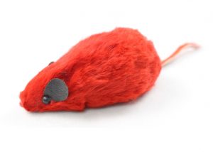 Real Fur Squeaky Mouse Cat Toy